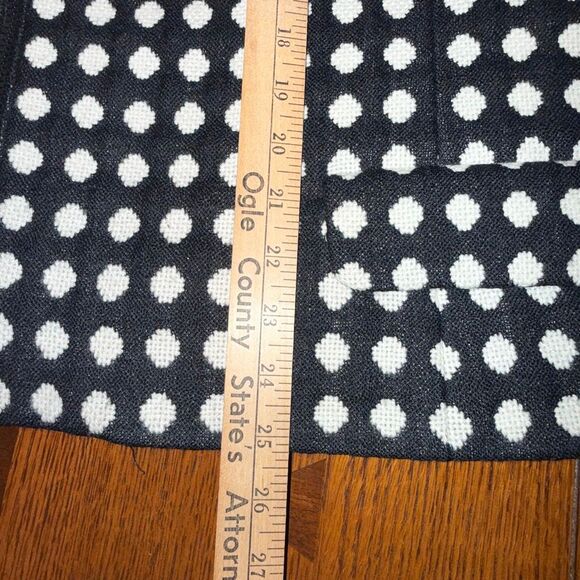 Jones New York Collection Woman Blazer 24W Black White Polka Dot Zip Jacket Line - Picture 10 of 16